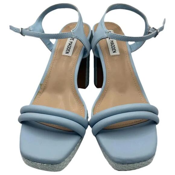 Steve Madden Light Blue Platform Heels – Size 8.5 (New) - Picture 1 of 11